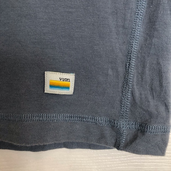 Vuori Henley short sleeve shirt blue Size L - Picture 4 of 5